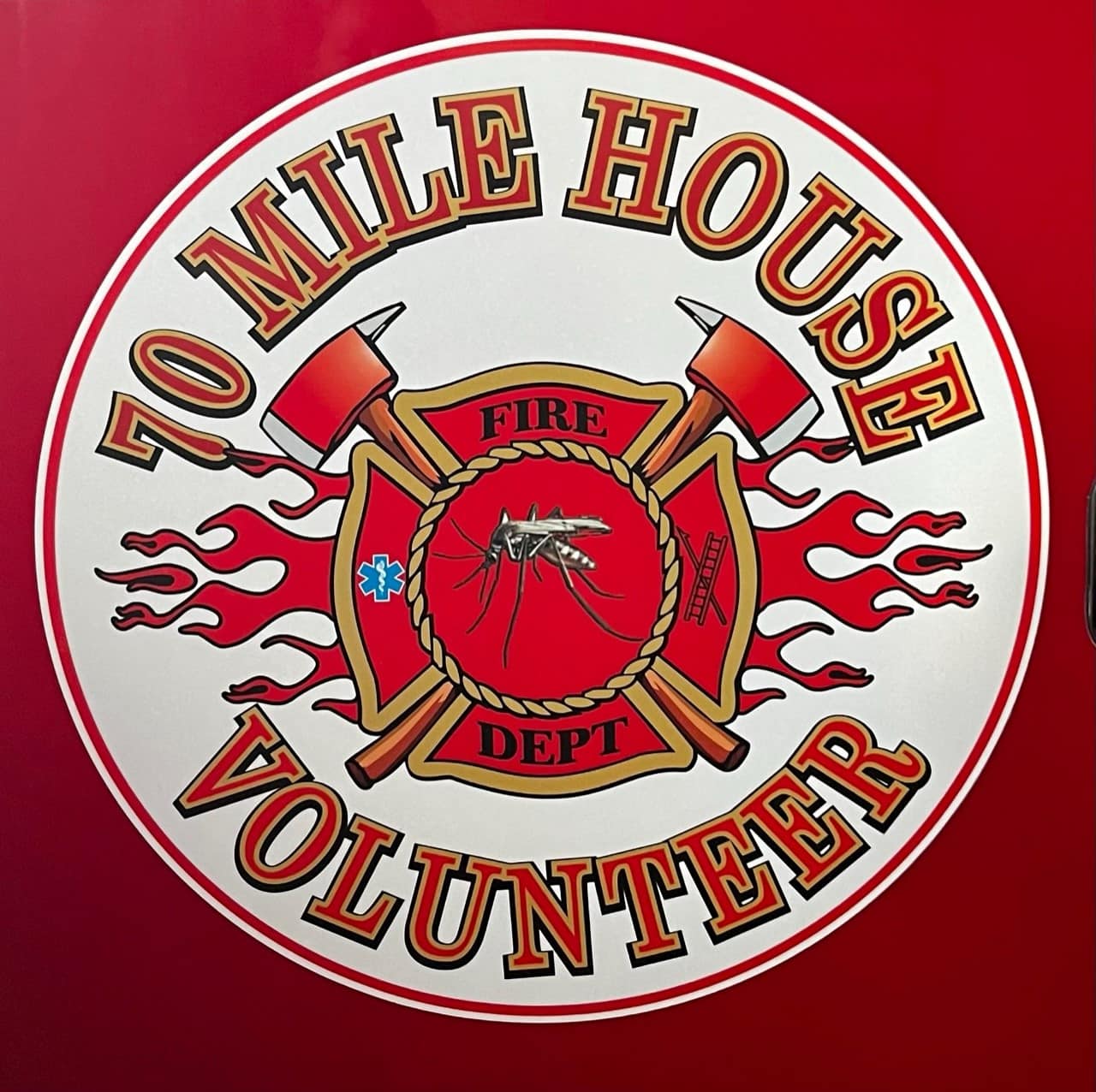 70 Mile House Fire Department Logo